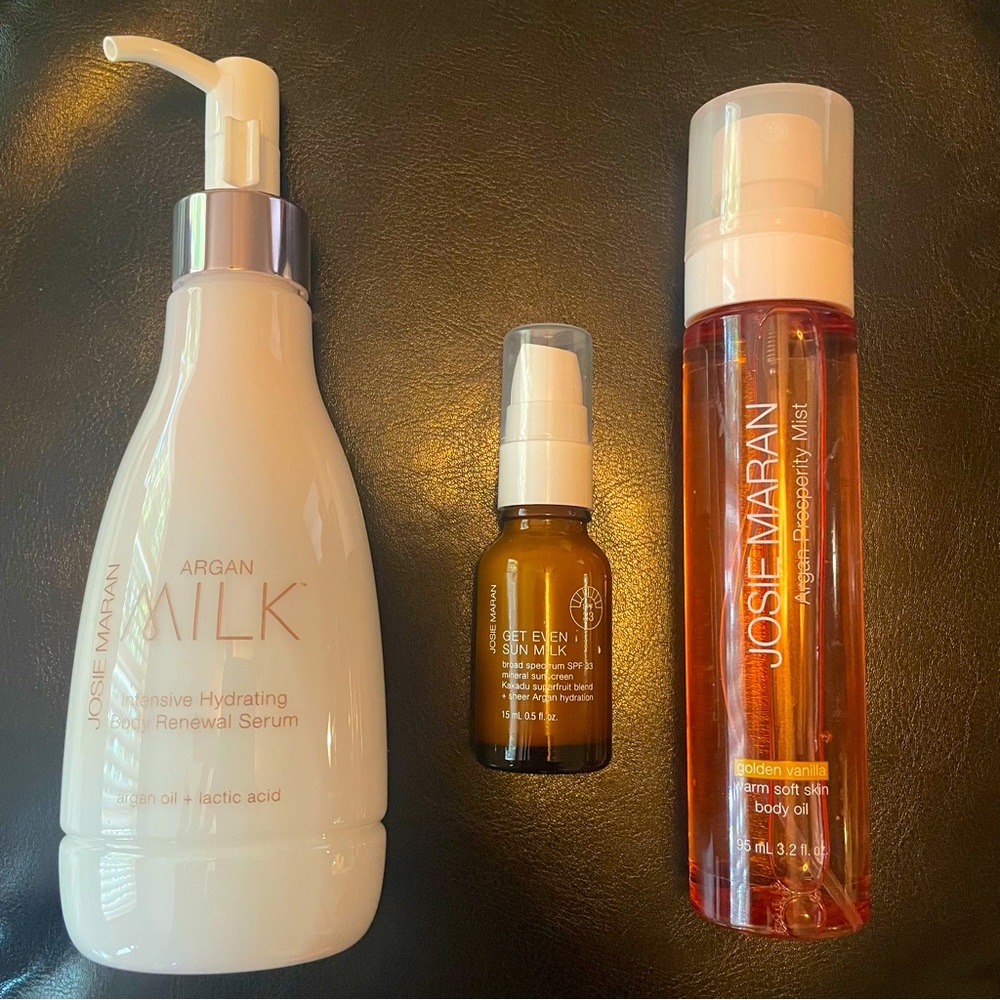 NEW Josie Maran MILK Set